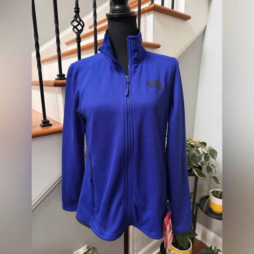 The North Face Women's Aztec Blue Full Zip Skyline Fleece Jacket